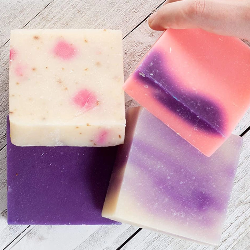 Private Label Natural Lilac Petal Dance Lavender Hydrangea 4 Floral Luxury Handmade Soap.