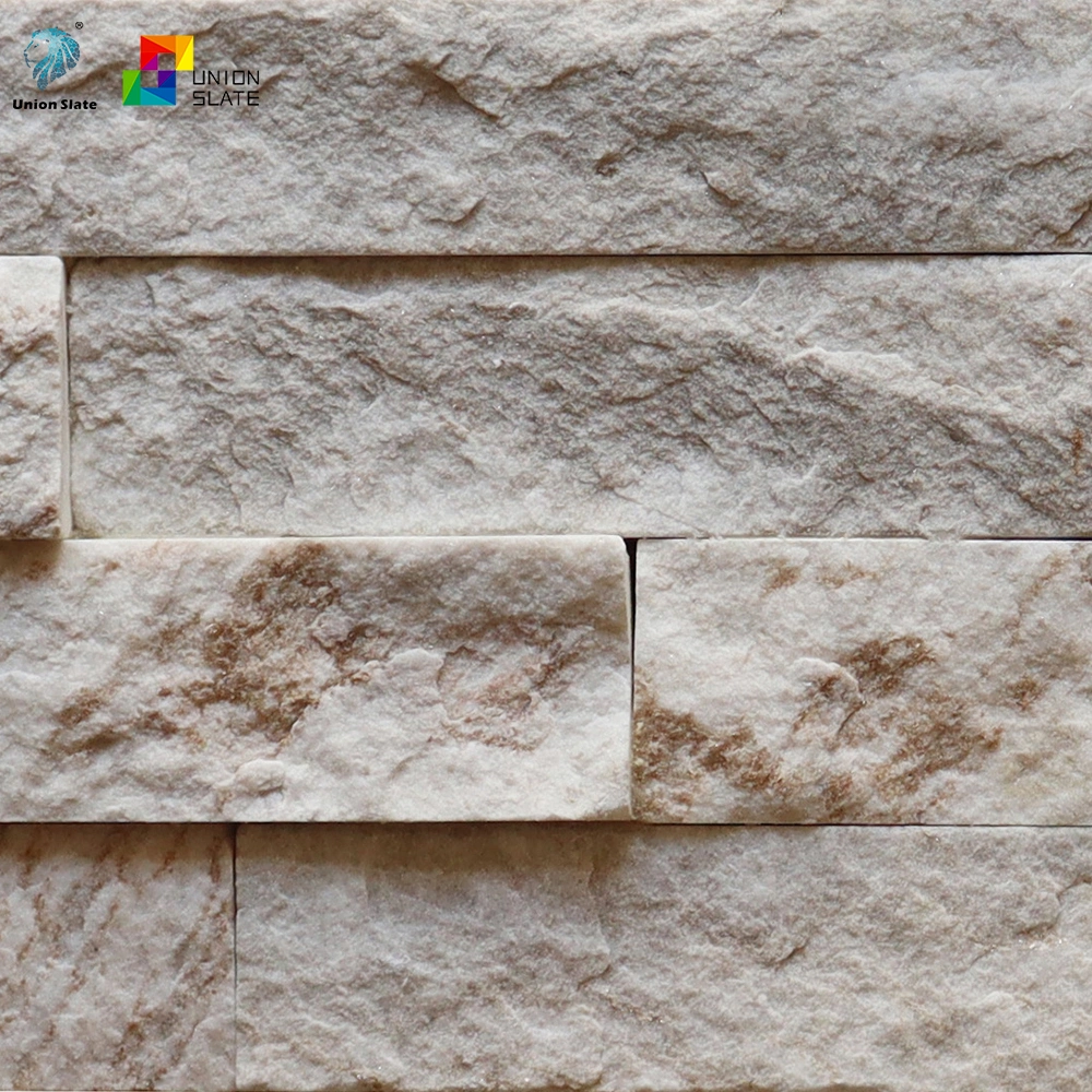 Wall Decoration Royal White Sliver Snow Quartzite Ledger Panels