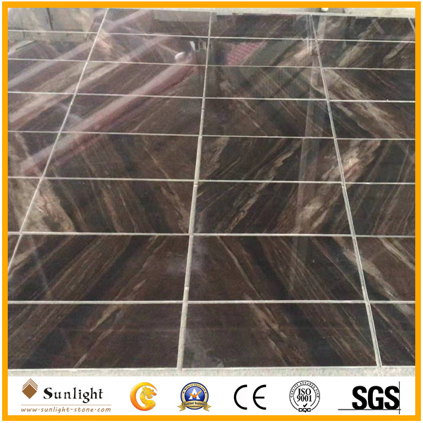 Popular Gold Veins Elegant Quicksand Brown Marble Slabs for Tiles, Countertops