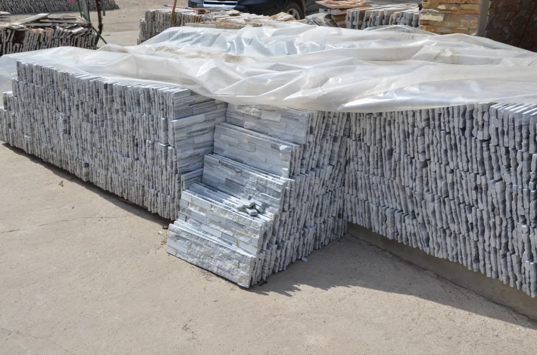 Cloudy Grey Quartz Wall Stone Panel/Ledger Stone/Stone Wall Cladding Ledgestone