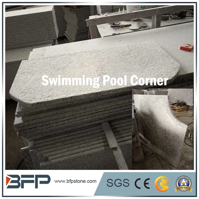 Black Natural Stone/ Granite Outdoor Tile for Swimming Pool Coping