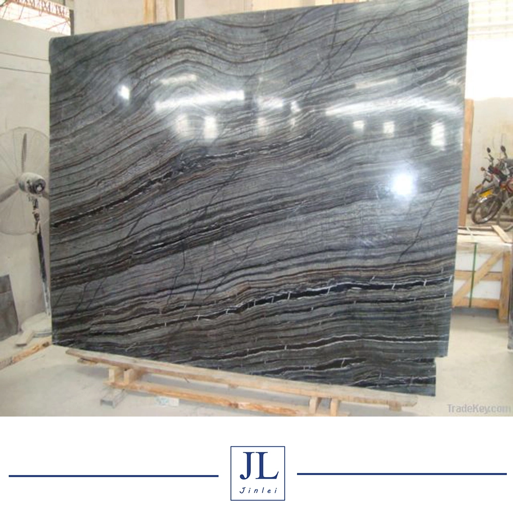 Antique Wood Grain/Forest Black/Kenya Black Marble for Slabs/Tiles Price