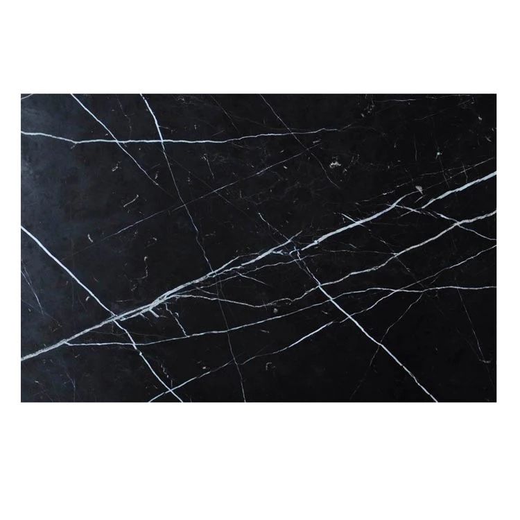 Newstar Stone Grade a Nero Marqiua Black Marble Slab Tile Cut-to-Size Lobby Kitchen Bathroom Custom Black Marble for Projects