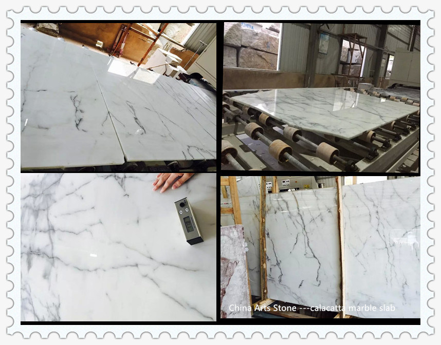 Bianco Cartzts White Marble Slab for Tiles and Countertops