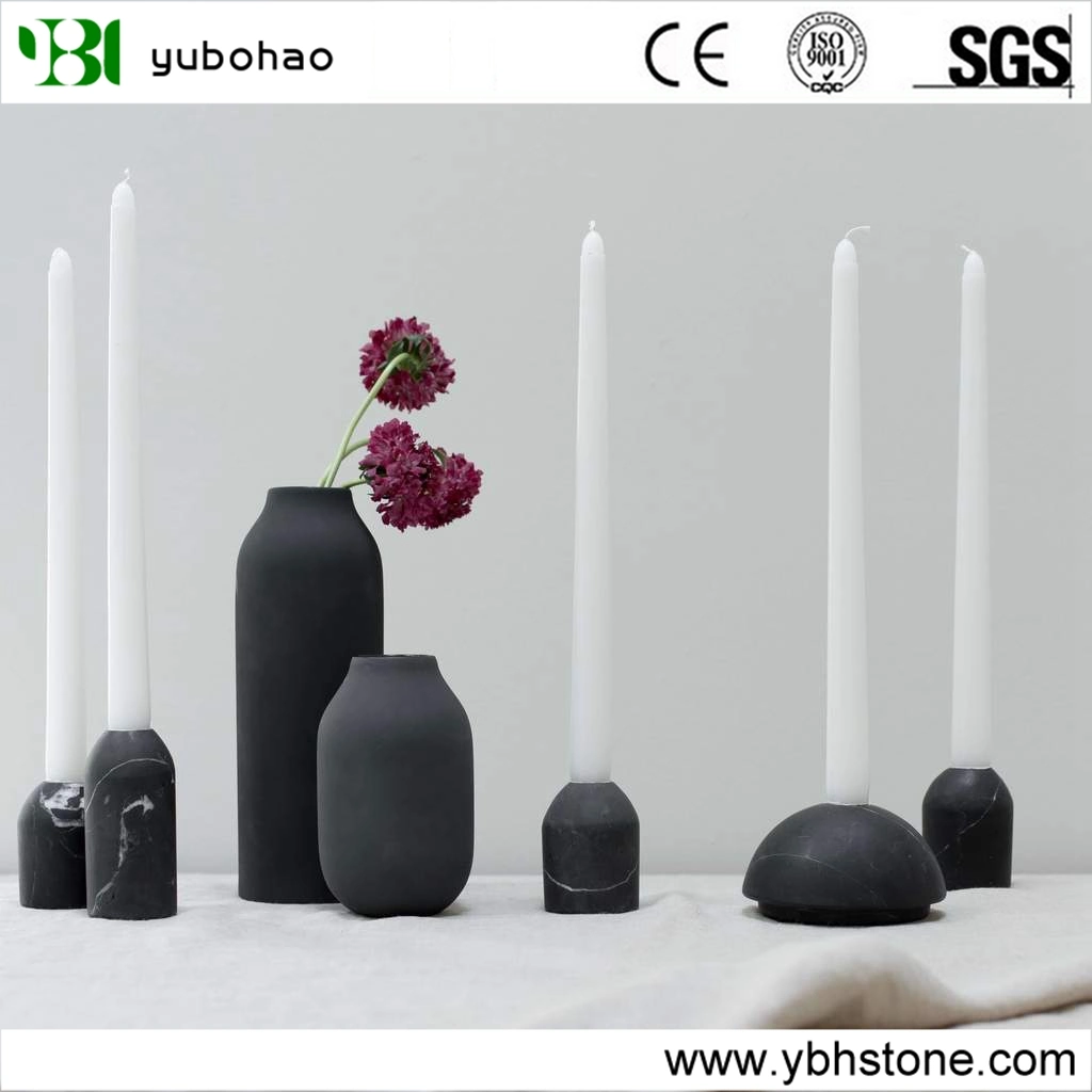 Black Marquina/Marble Bathroom Accessories/Black Marble Vase