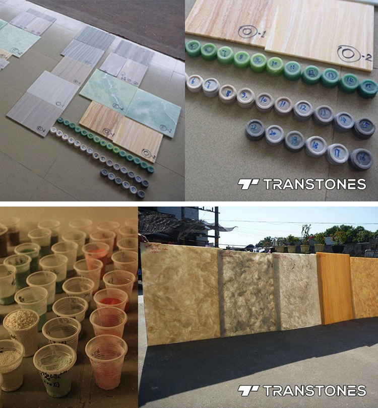 Customized Polished Onyx Stone Translucent Continuous Veins Alabaster Wall Panel