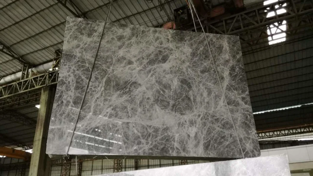 Home Decoration Polished White Vein Grey Marble Emperador Stone Slabs/Tiles/Covering/Skirting/Pattern Marble