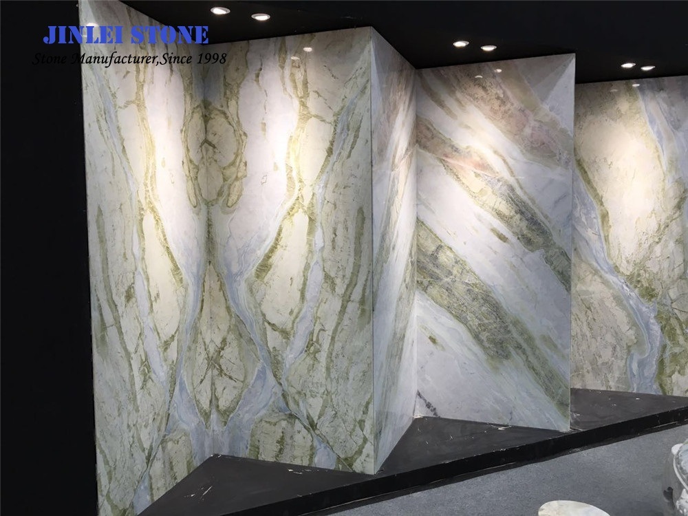 Moon River Blue Green Marble Slabs&Tiles Marble Flooring&Walling for Lobby/Drawing Room Background Wall