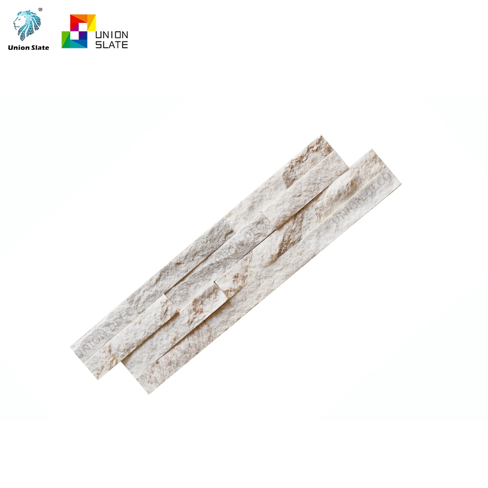 Wall Decoration Royal White Sliver Snow Quartzite Ledger Panels