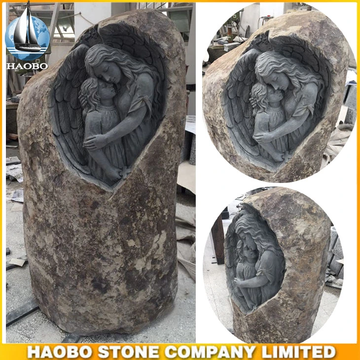 Basalt Stone Figure Sculpture Hand Carved