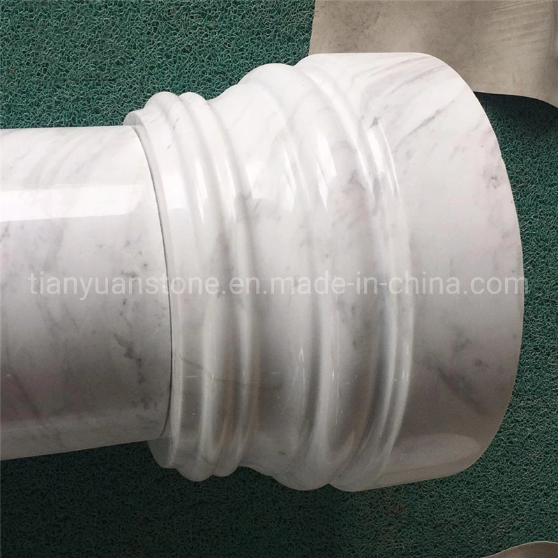 China Black Marble Column Pillar Design for Interior Indoor Marble Column