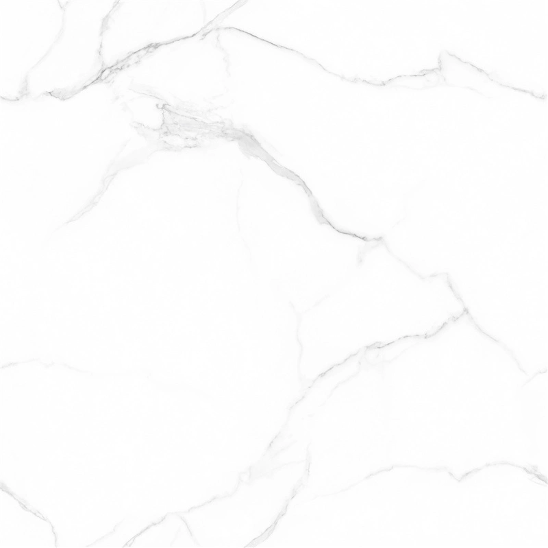 80X80cm Linked Vein Carrara White Marble Looking Porcelain Tile Ceramic for Floor and Wall