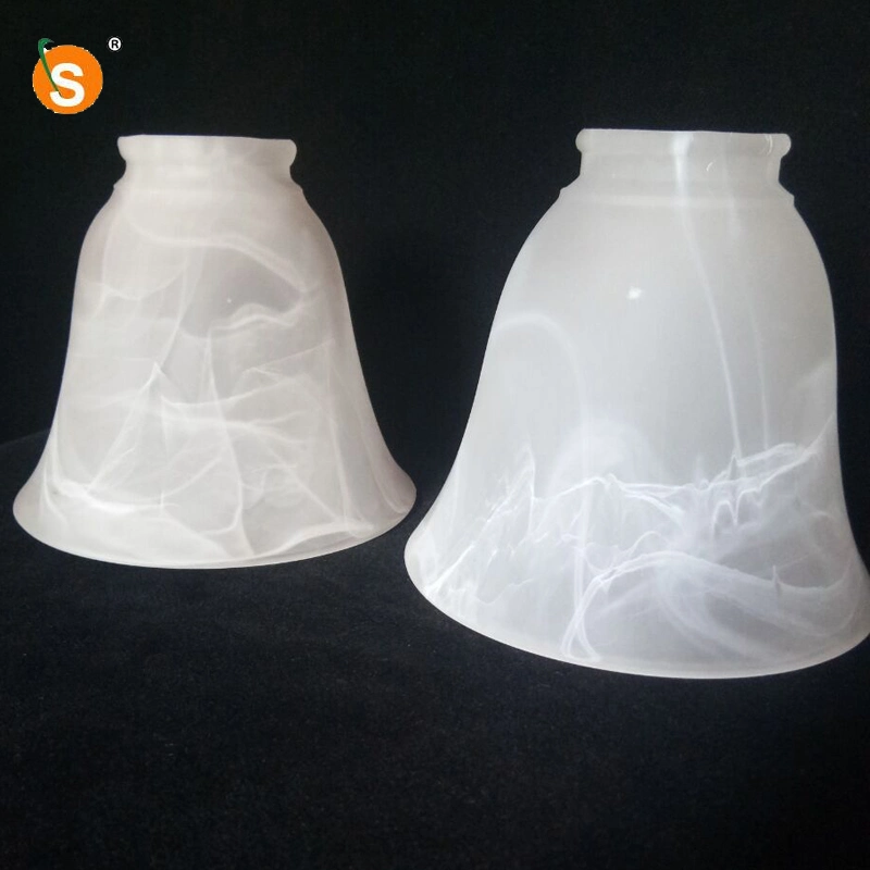 Alabaster Finish Glass Lamp Shade for Chandelier Shade Replacement