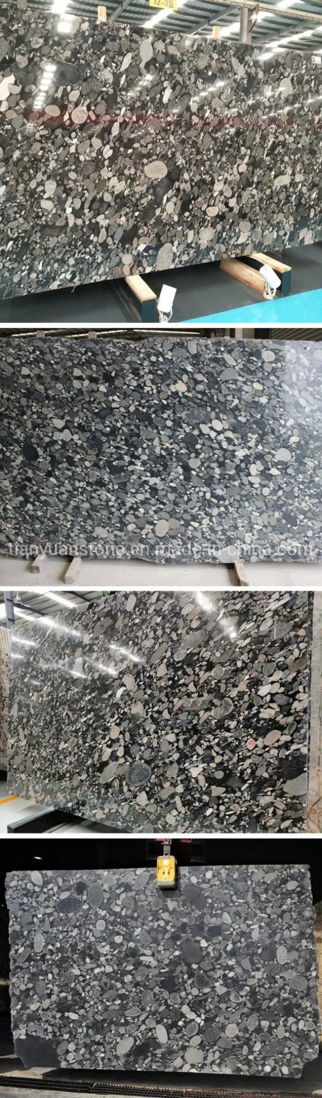 Natural Stone Morgan Black Granite, Nero Marinace Black Granite Slabs