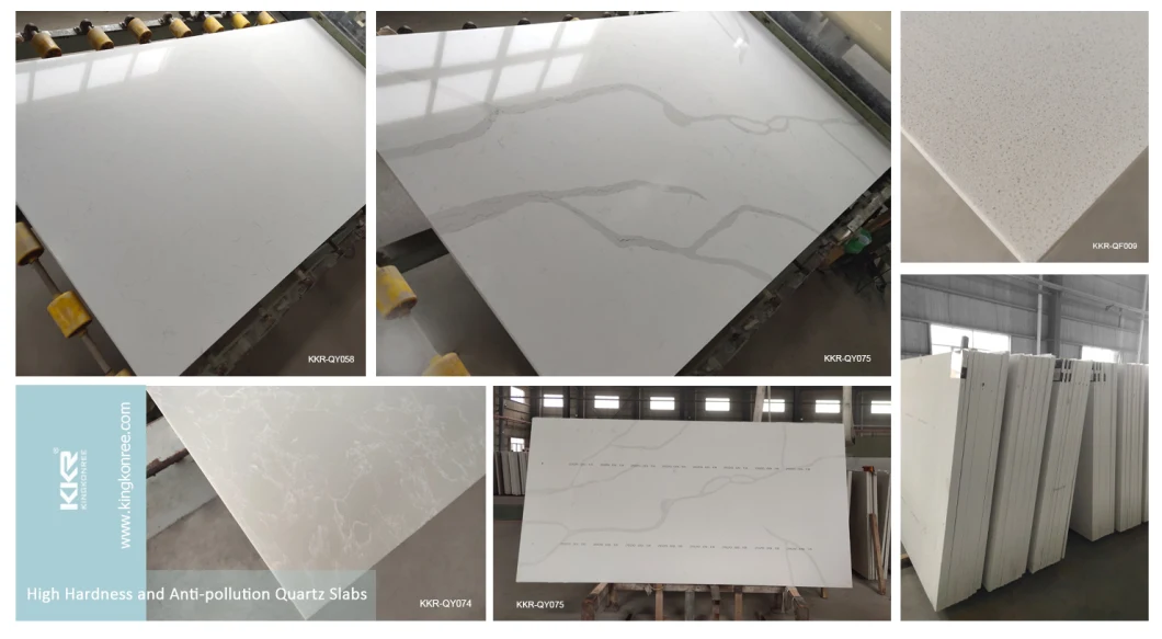 Calacatta Aritificial Marble Big Slabs White Veins Engineered Stone