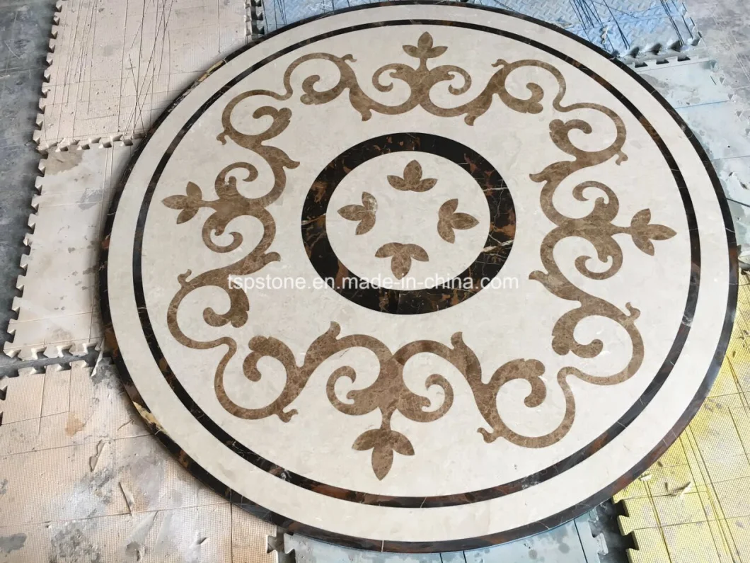 Popular Natural Marble Stone Floor Medallion/Marble Waterjet/Marble Pattern