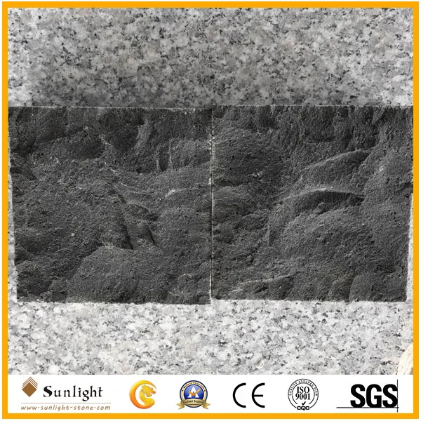 (100X100X50mm) Black Basalt Rock/Natural Split Surface Granite Paving Stone Cobble Stone