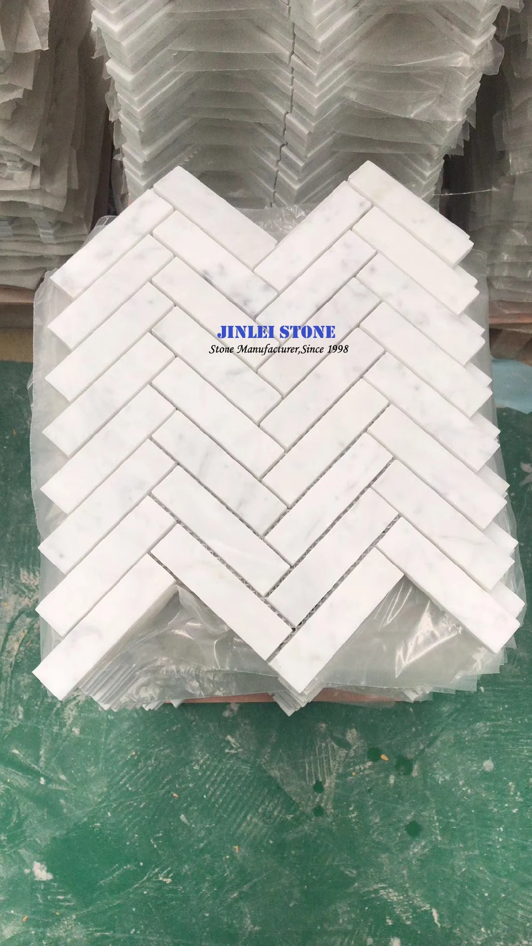 Cheap Mosaic for Kitchen Bathroom and Wall Tile and Hexagon Tile with Material of White Carrara Marble