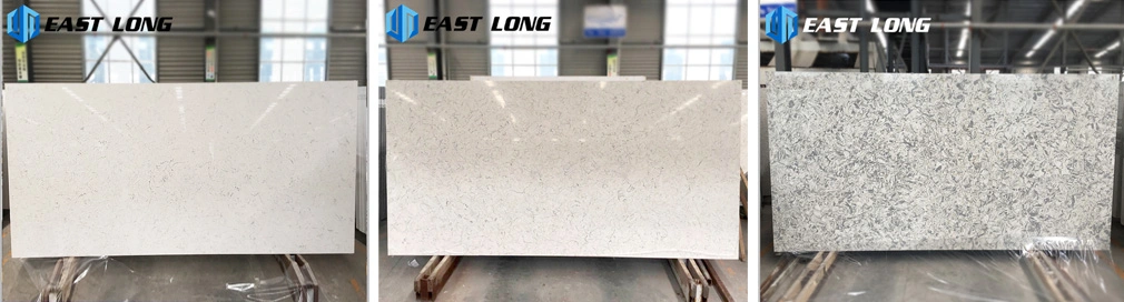 3200*1600mm Calacatta Quartz Stone Countertops for Kitchentops/Engineered Stones with Marble Vein (SGS/CE)