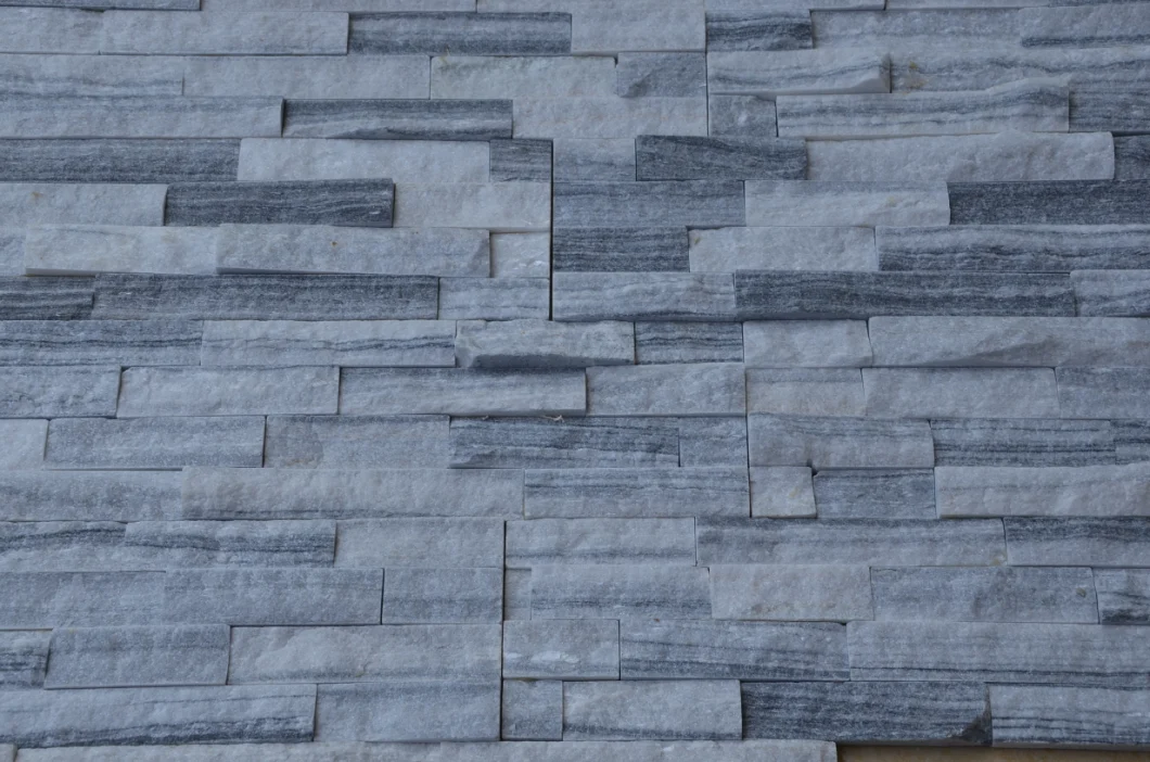 Cloudy Grey Quartz Wall Stone Panel/Ledger Stone/Stone Wall Cladding Ledgestone