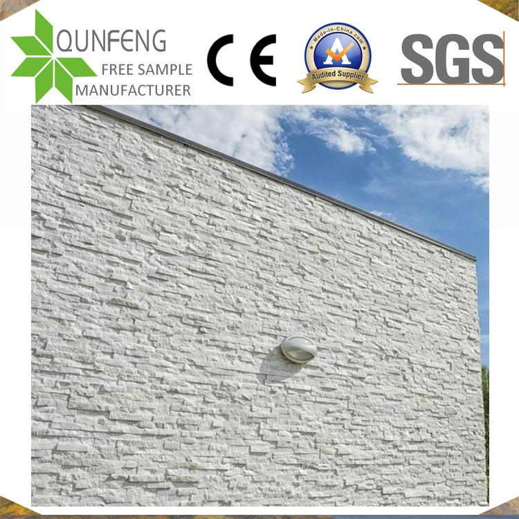 Natural China White Split Face Culture Stone Quartzite Wall Tiles