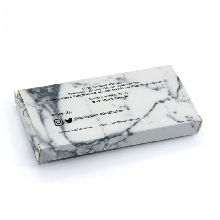 Marble Pattern Custom Art Paper White Gift Packaging Packing Boxes