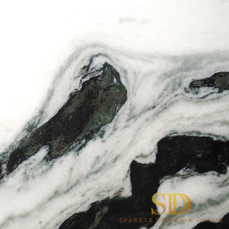 Chinese Panda White Marble Stone Slab/Tile for Floor/Stair/Countertop