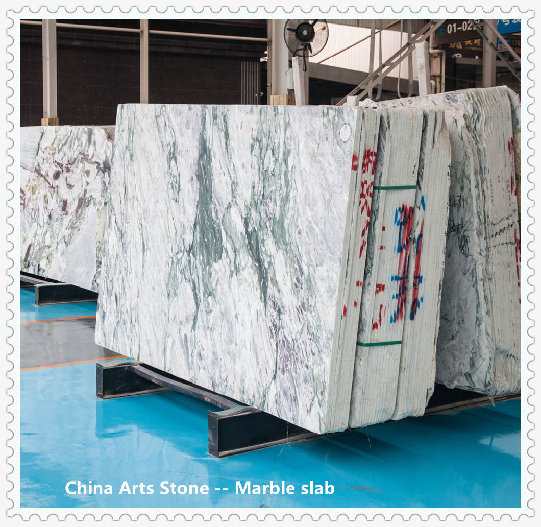 Grey and White Marble Orina Slab for Flooring