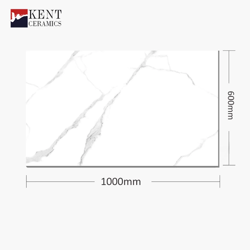 Carrara White Marble Design Artificial Stone Slab 600*1000mm