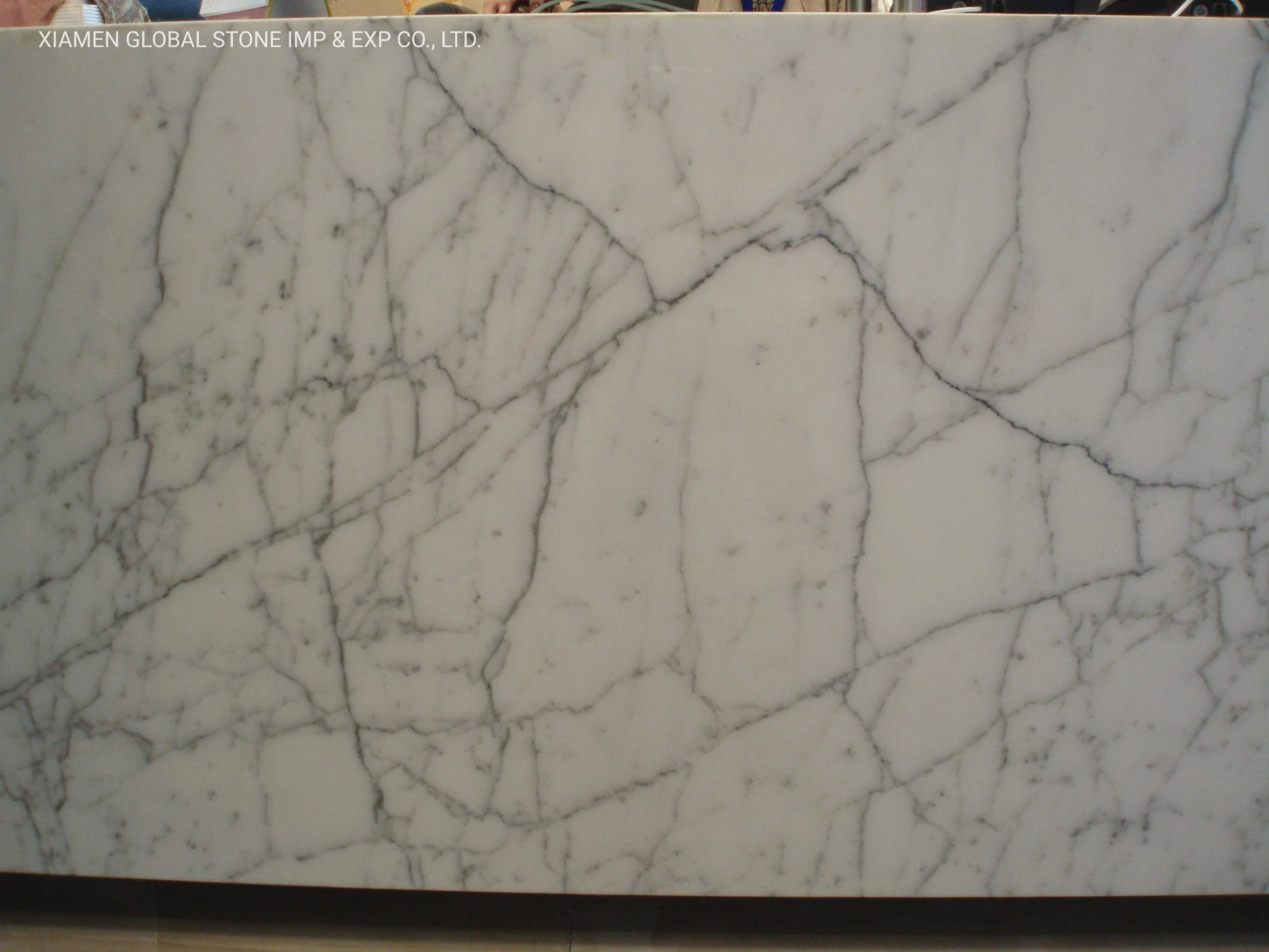 Polished marble slabs