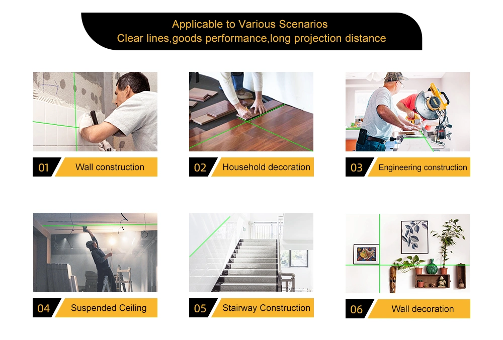 3D OEM Green Beam Laser Level for Decoration & Construction