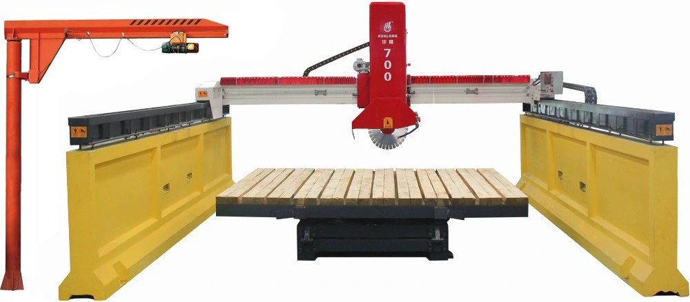 Hualong Machine Hlsq-700 Rock Cutting Machine Infrared Automatic Stone Saws for Sale