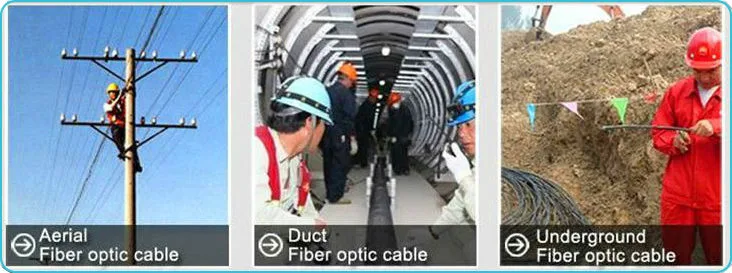 Manufacturers of Outdoor Fiber Optics Armoured 24 48 96 144 288core Fiber Optic Cable (GYTY53)