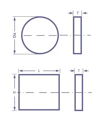 Custom Optical IR Baf2 Wafer Optic Glass Windows Barium Fluoride Baf2 Infrared Polycrystal Crystal Protective Windows