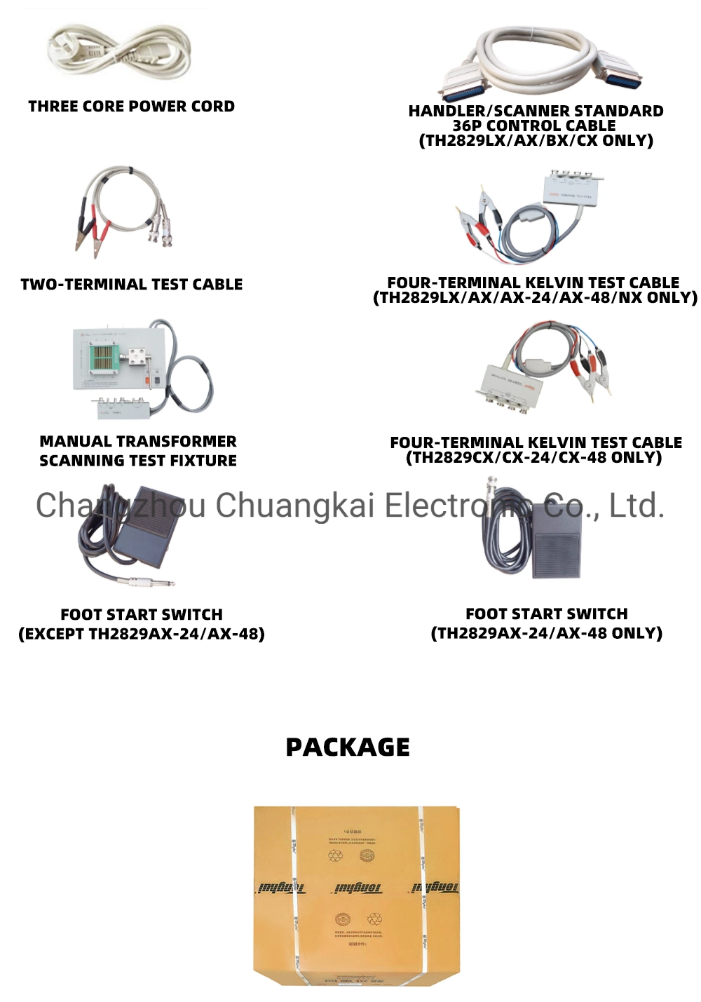 Th2829nx Automatic Transformer Test System 20Hz-200kHz Without Scanning Box with 96pin