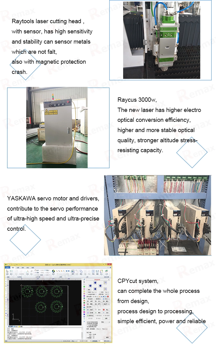 Fiber Laser Cutting Machine for High Power 4000W Fiber Laser Cutting Stainless Steel