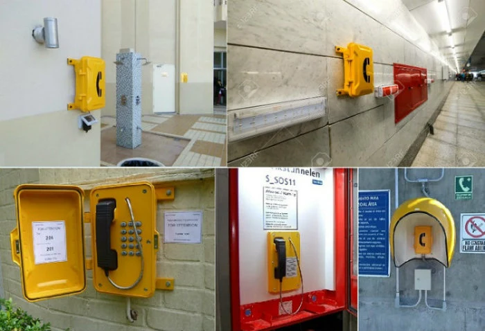 Weatherproof Industrial Intercom, IP66 Outdoor Wall Mounting Call Station Emergency Intercom