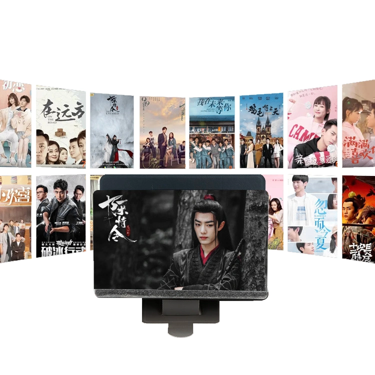 Hot Sale 8 Inch Stereoscopic HD Glass Support Stand 3D Mobile Video Phone Screen Amplifier Magnifier