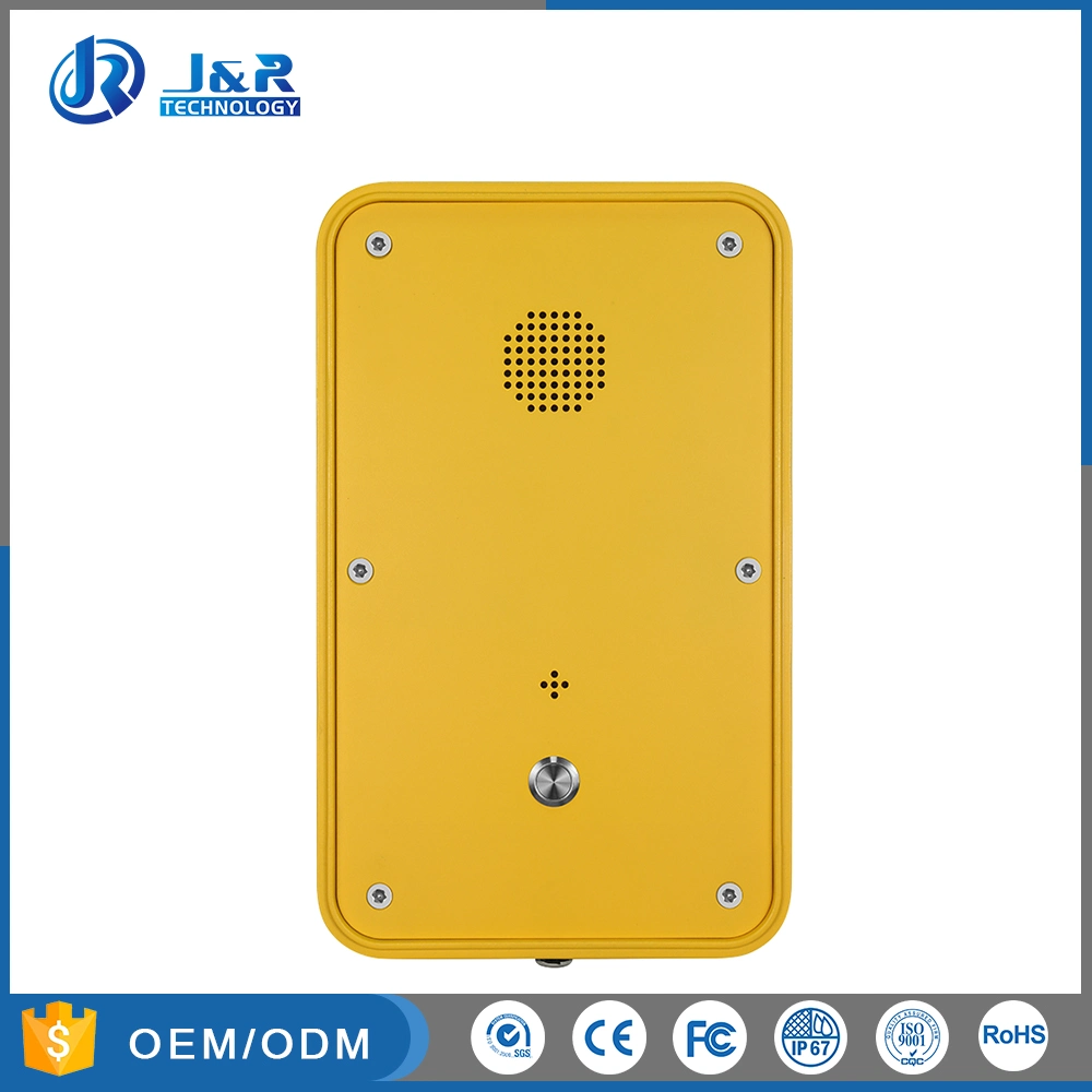 Weatherproof Industrial Intercom, IP66 Outdoor Wall Mounting Call Station Emergency Intercom