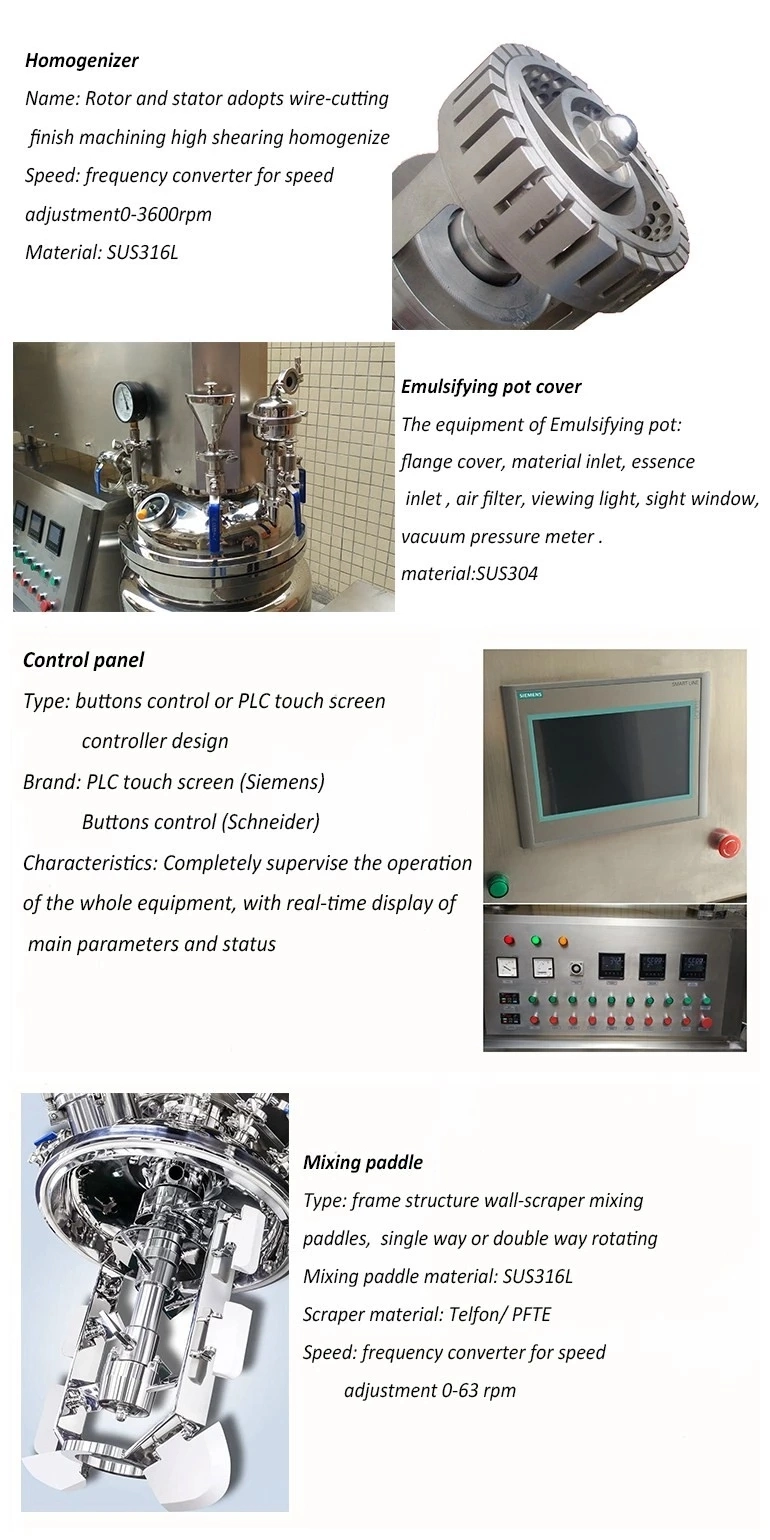 Body Lotion Cream Making Machines, Double Jacketed Mixing Tank