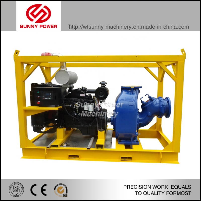 Self Priming Pump Water Pump for Sewage Draining Driven by 90kw Diesel Engine