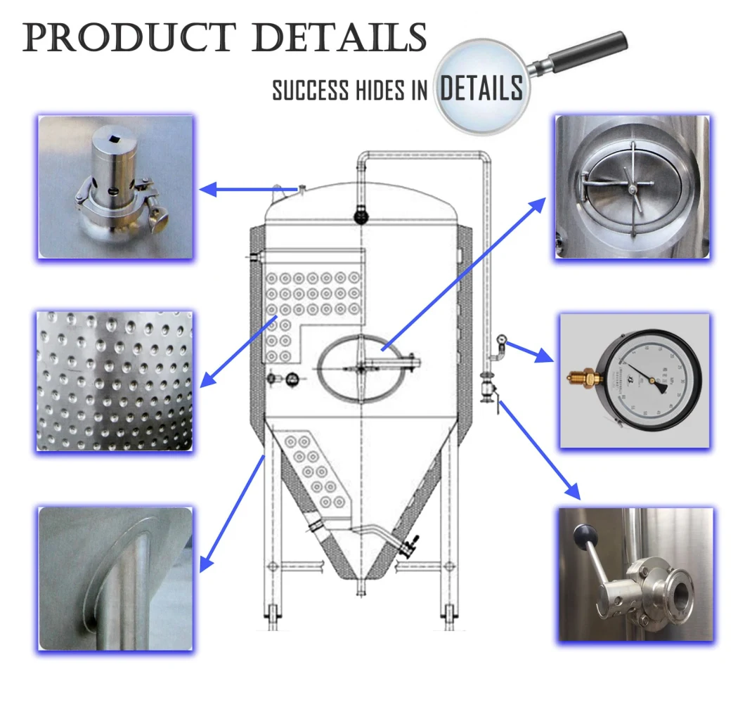 Turnkey Wholesale Beer Brewery Plant Fermenting System Fermentation Tank