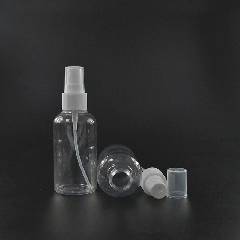 Empty Transparent 50ml 60ml 100ml Liquid Dispensing Plastic Spray Bottle