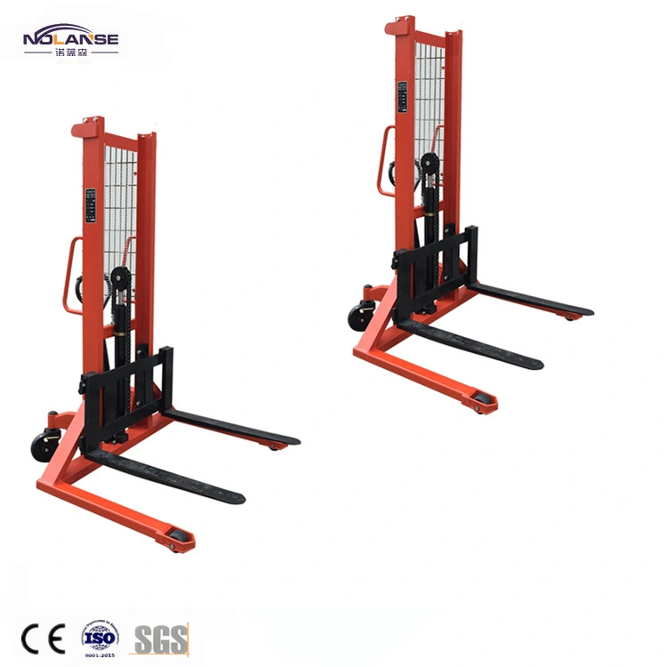 Customized Sale Standard Specifications Mobile Manual Lifter Pallet Stacker