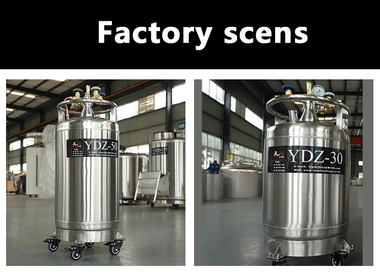 Suppliers 30L Liquid Pressure Tank Stainless Steel Liquid Nitrogen Tank Manufacturer