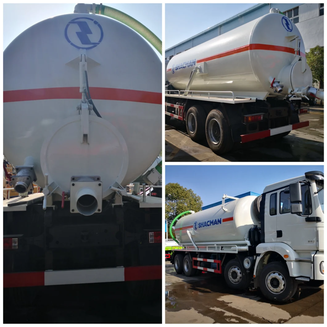 8X4 Vacuum Tank Jetting Sewage Cleaning Suction Tanker Truck Sewer Vacuum Truck Sewage Suction Tank Truck