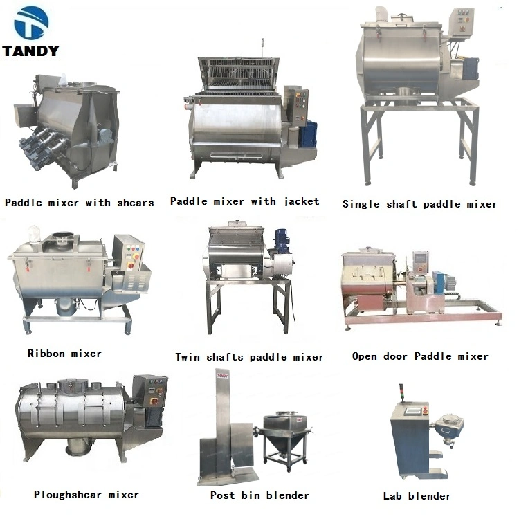 High Speed Mixing Coffee Milk Batching Double Paddle Mixer Machine