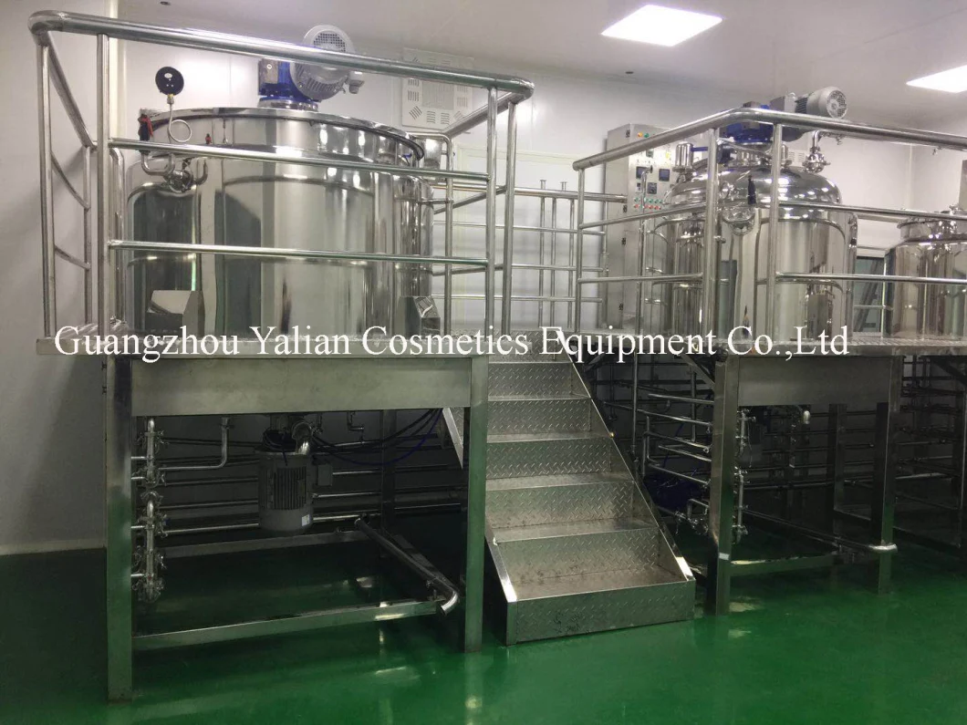 Pharmaceutical Mixer Equipment and Electrical Heating Vacuum Mixing Tank Cream Vacuum Homogenizer