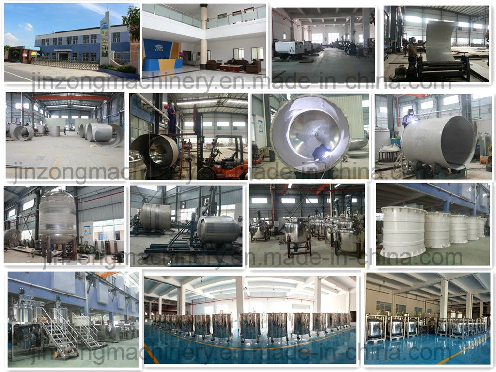 Sanitary Stainless Steel Chemical Storage Tank Container for Cosmetic/Pharmacy/Food Industry