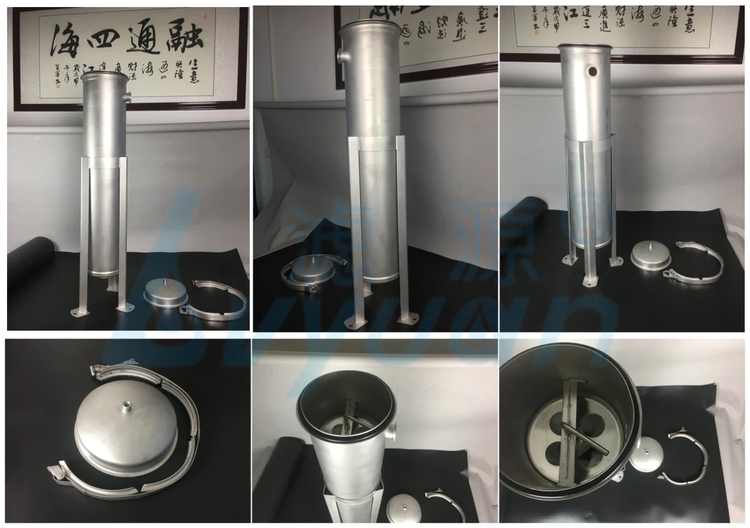 Duplex Strainer/Stainless Steel SS304 316 Liquid Multi Bag Filter Housing for Water Filtration